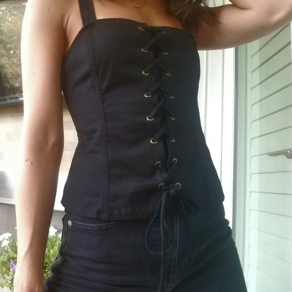 Urban Outfitters Tops - Black Corset Top